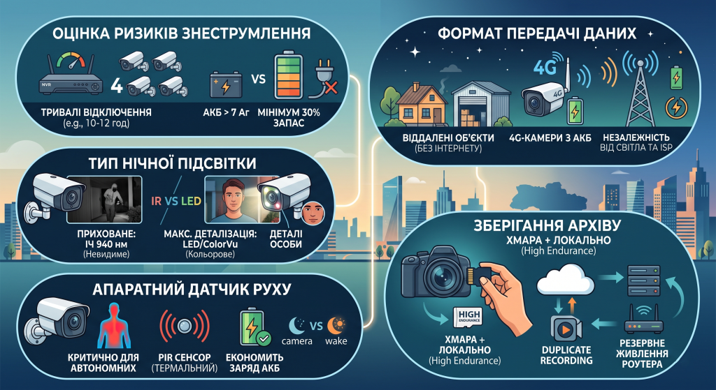 чи працює камера коли немає світла