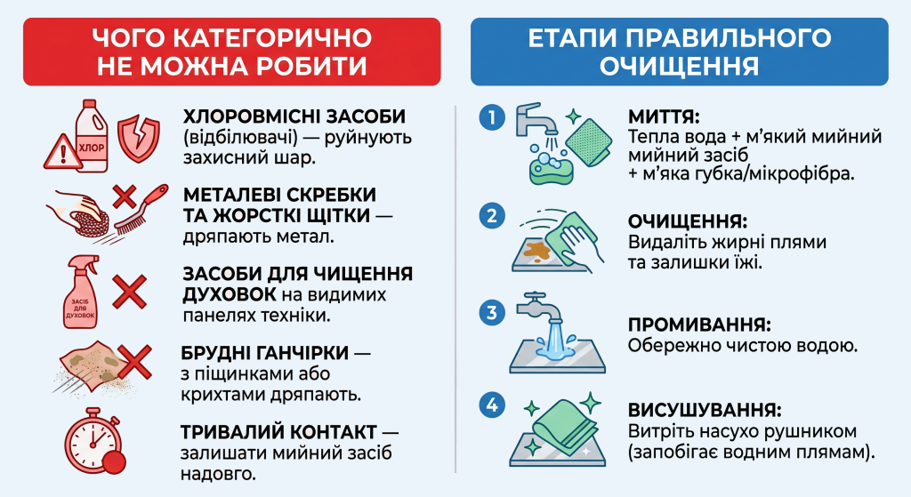 чим полірувати нержавійку
