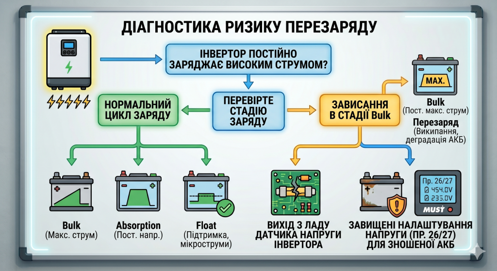 інвертор маст не вмикається
