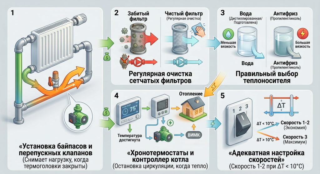 какова мощность циркуляционного насоса