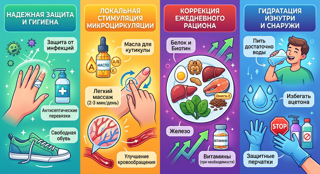 на сколько отрастают ногти за неделю