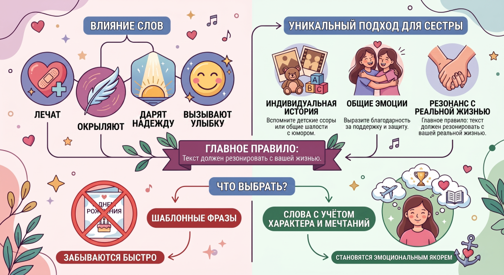 поздравление для сестры с днем рождения своими словами