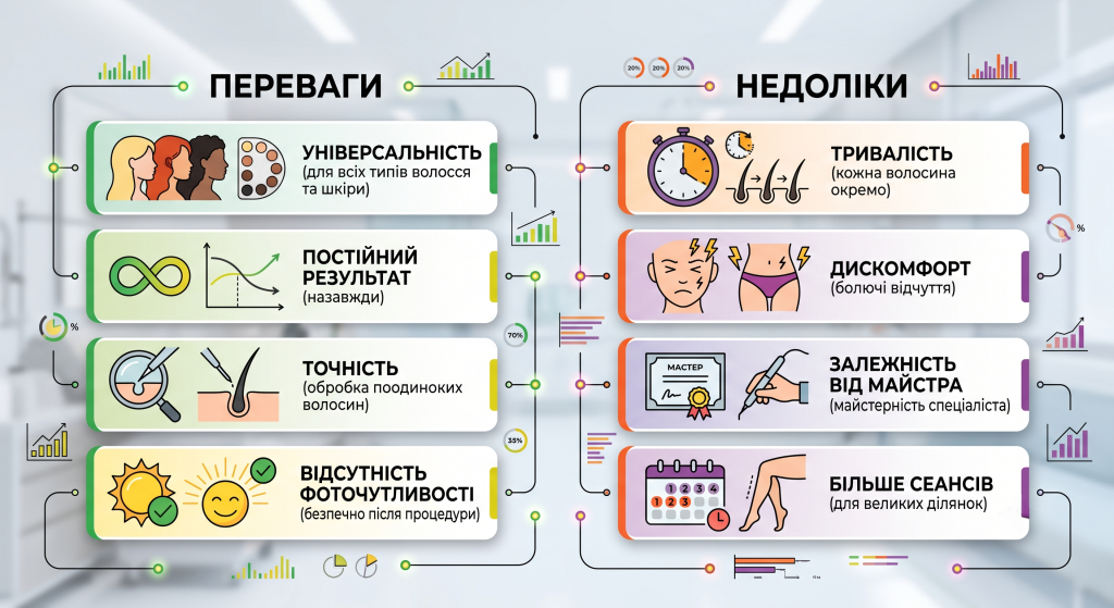 електроепіляція ефективність