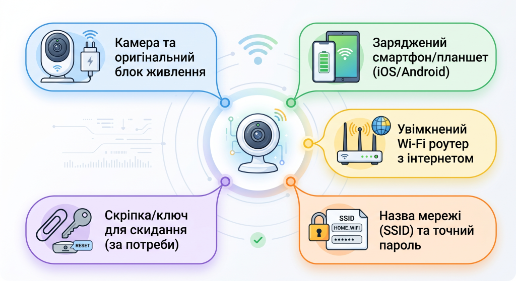 як підключити вай фай камеру до телефона