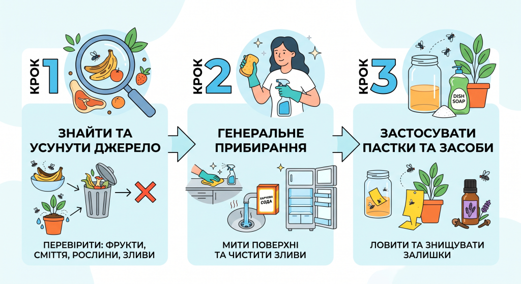 як позбутись мошок
