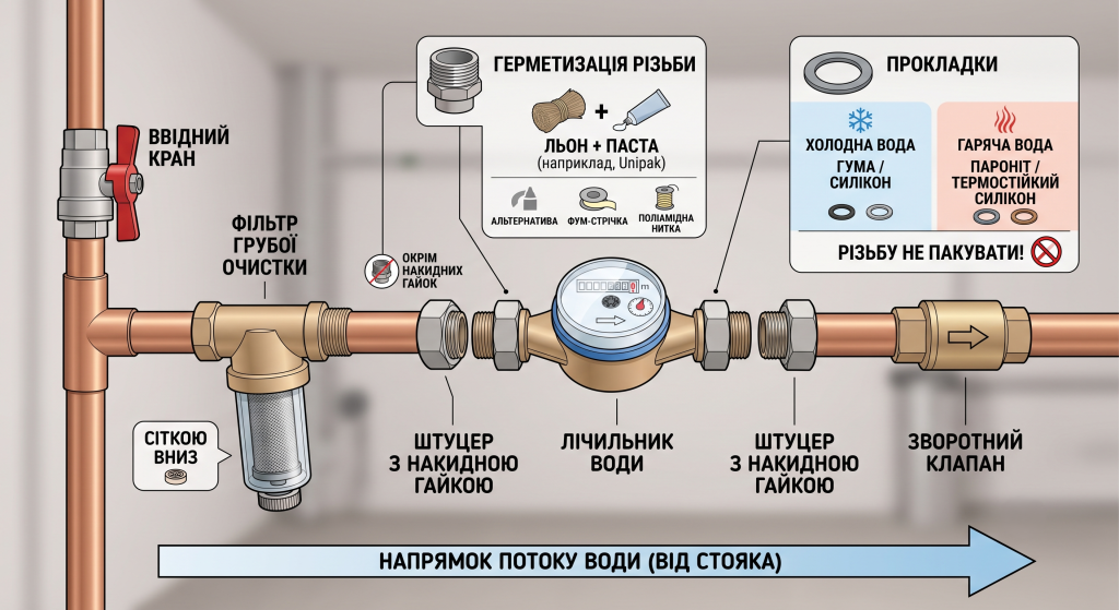 які лічильники води можна встановлювати