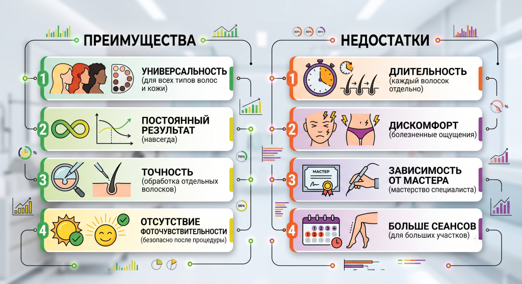 электроэпиляция эффективность