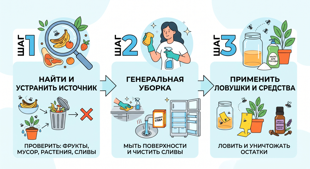 как избавиться от мошек