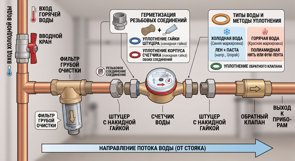 какие счетчики воды можно устанавливать