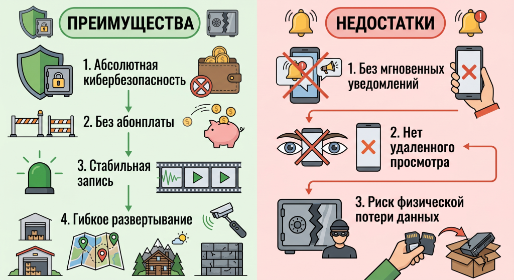 камера видеонаблюдения без интернета