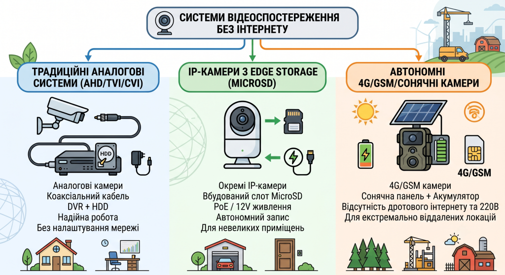 камери відеоспостереження без інтернету