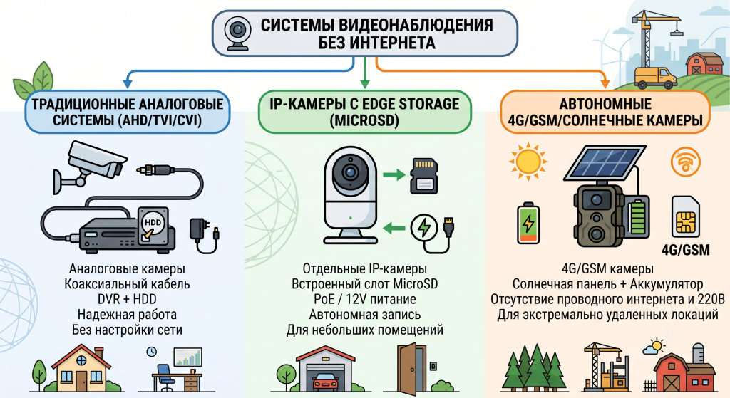 камеры видеонаблюдения без интернета