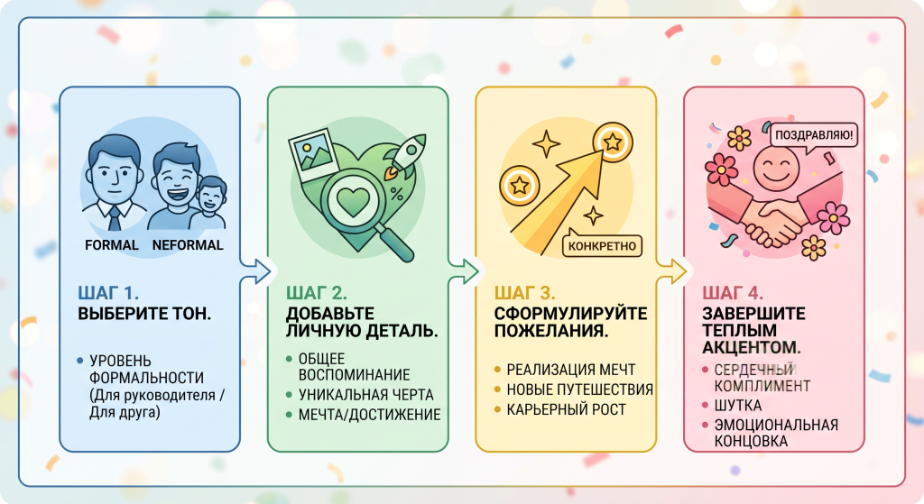 короткие поздравления с днем рождения своими словами