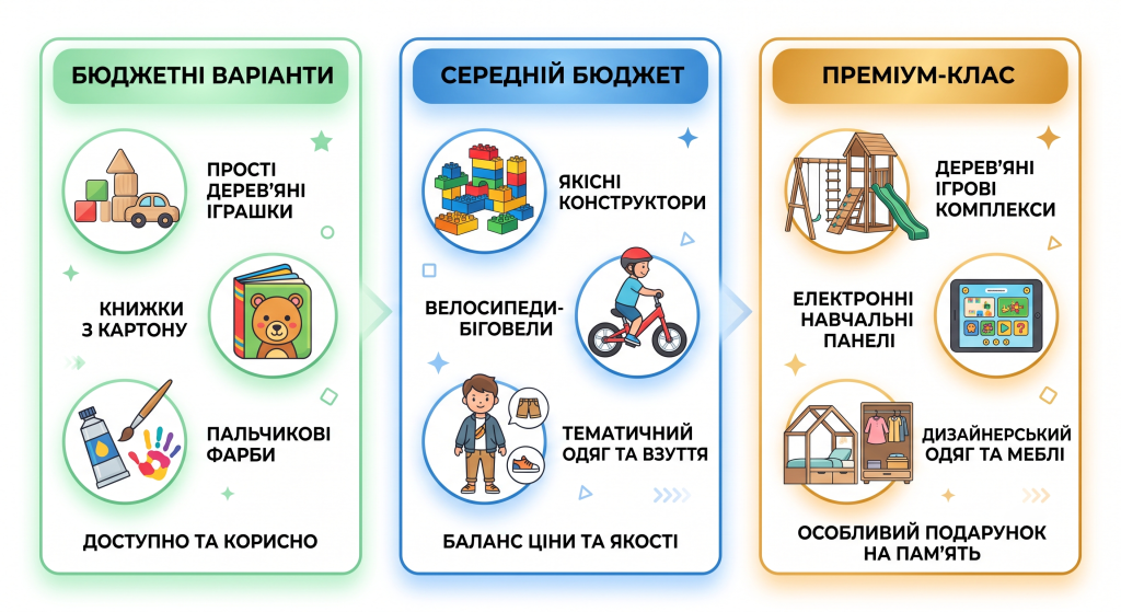 що подарувати дитині на 1 рік хлопчику