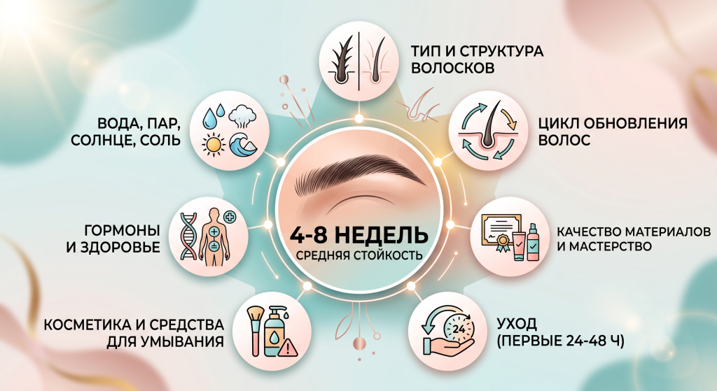 сколько держится ламинирование бровей