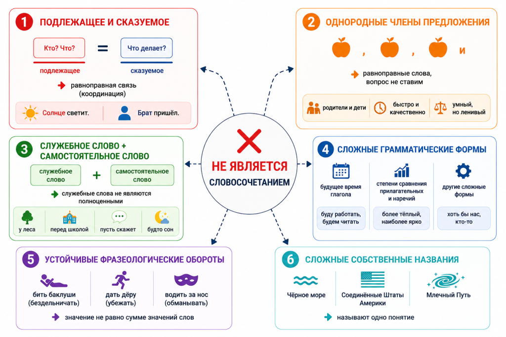 словосочетание примеры