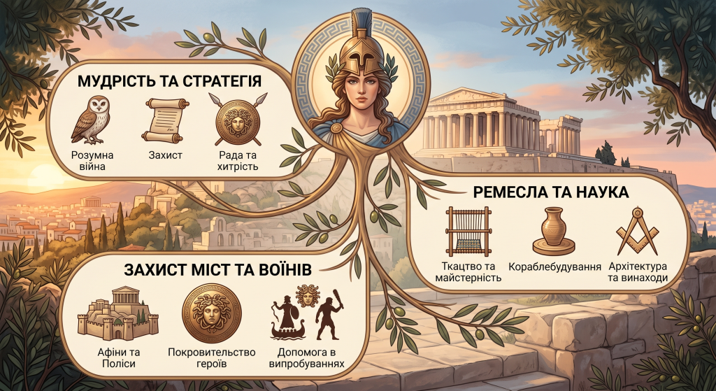 цікаві факти про богиню Афіну