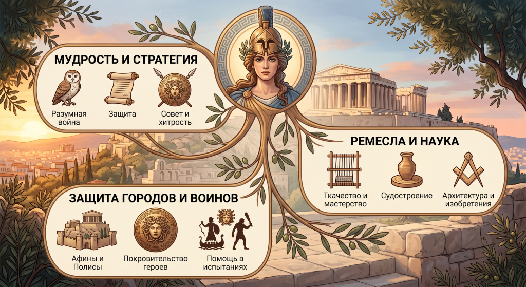интересные факты о богине Афине