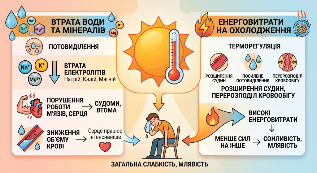 чому в спеку отікають ноги