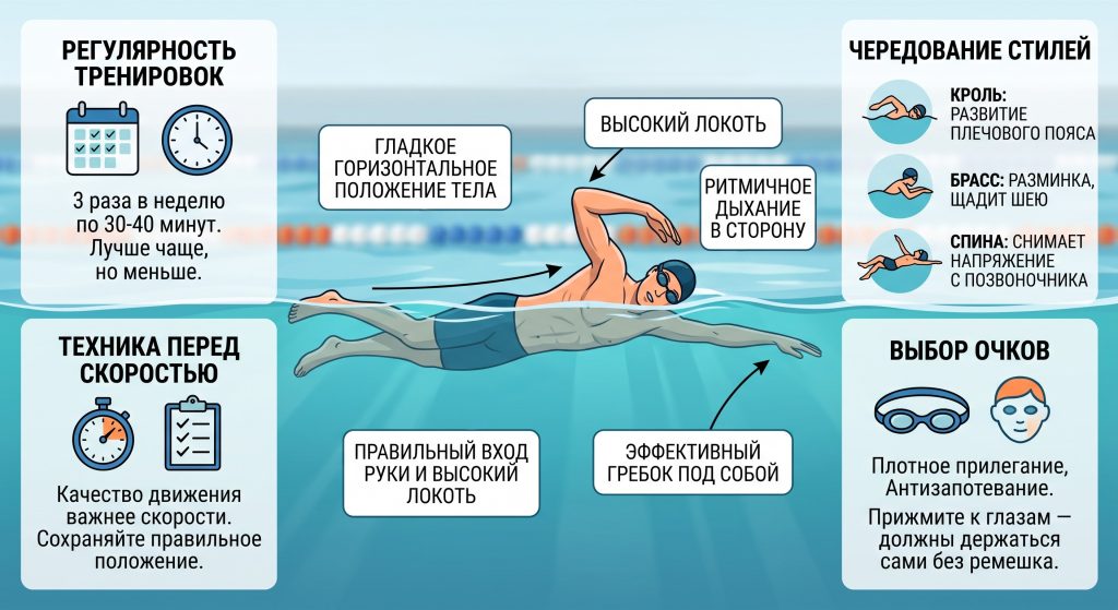что дает плавание