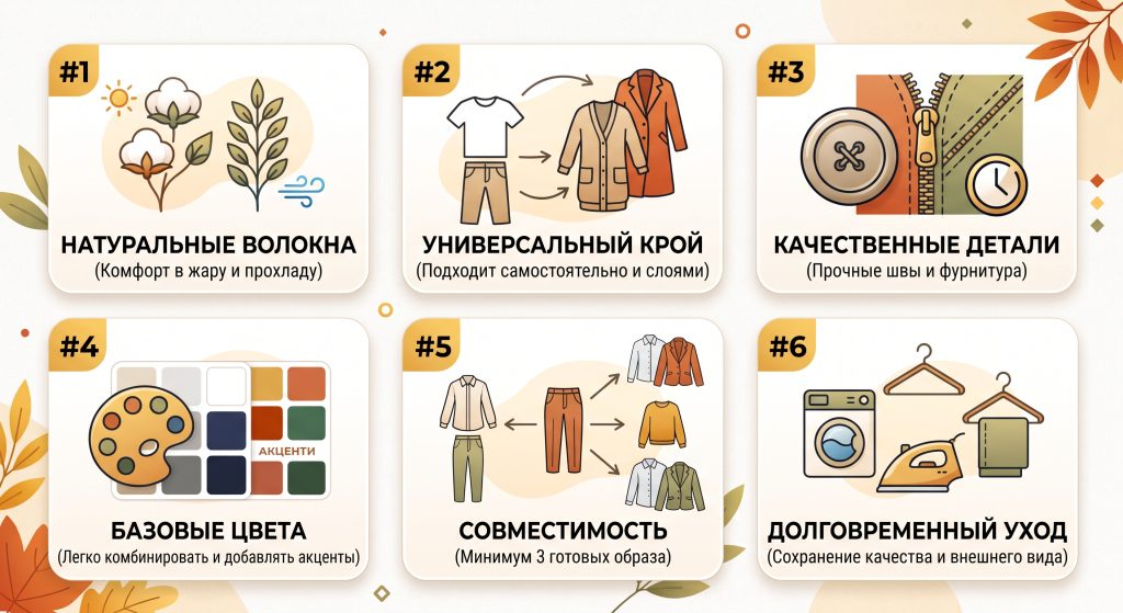 что носить в конце лета