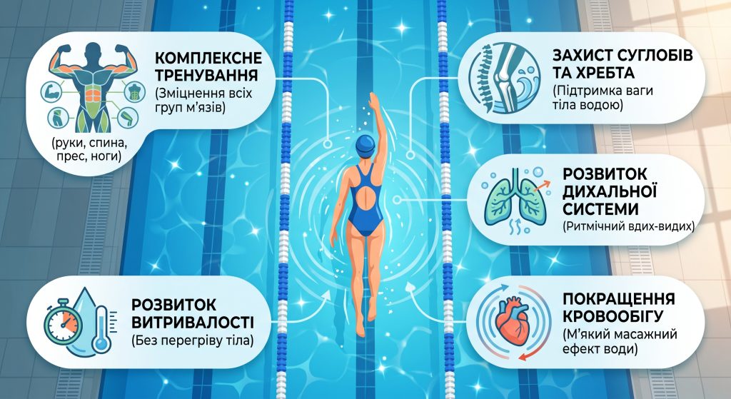 чим корисне плавання