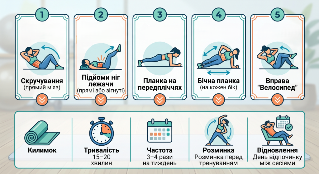 як качати прес в домашніх умовах
