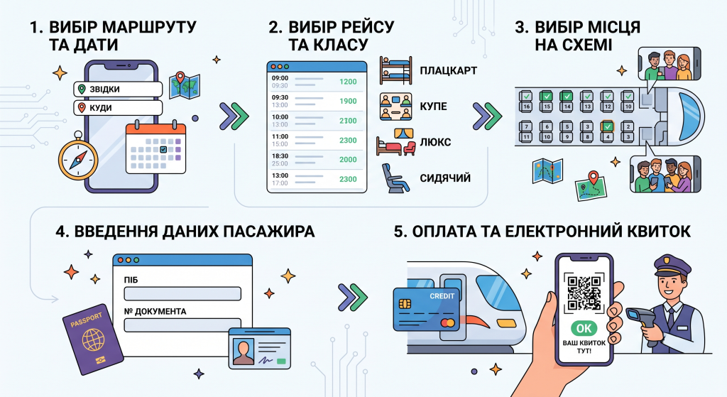 як забронювати квиток на поїзд