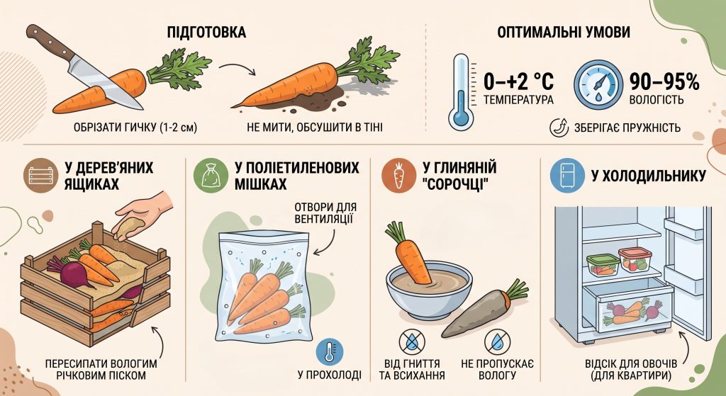як зберігати овочі на зиму в погребі