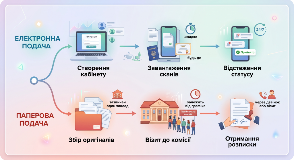які документи потрібні для вступу