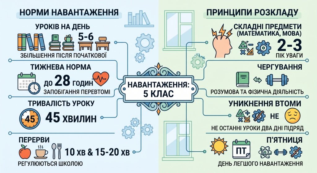 які уроки будуть в 5 класі
