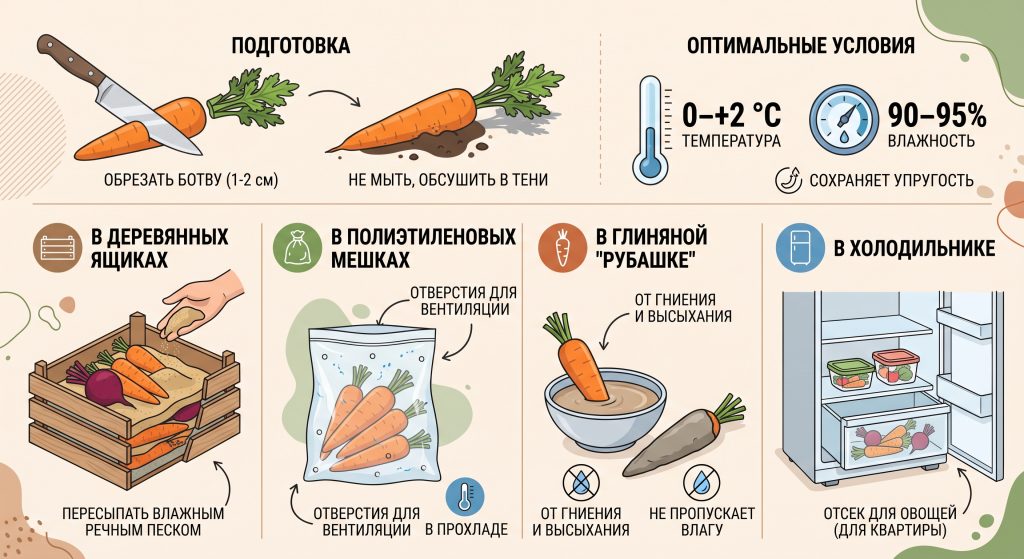 как хранить овощи на зиму в погребе