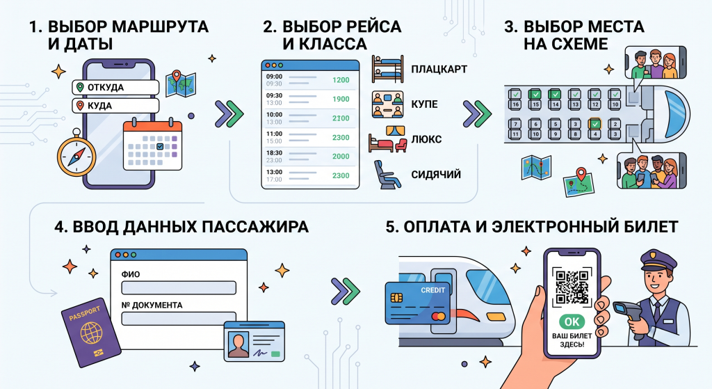 как забронировать билет на поезд