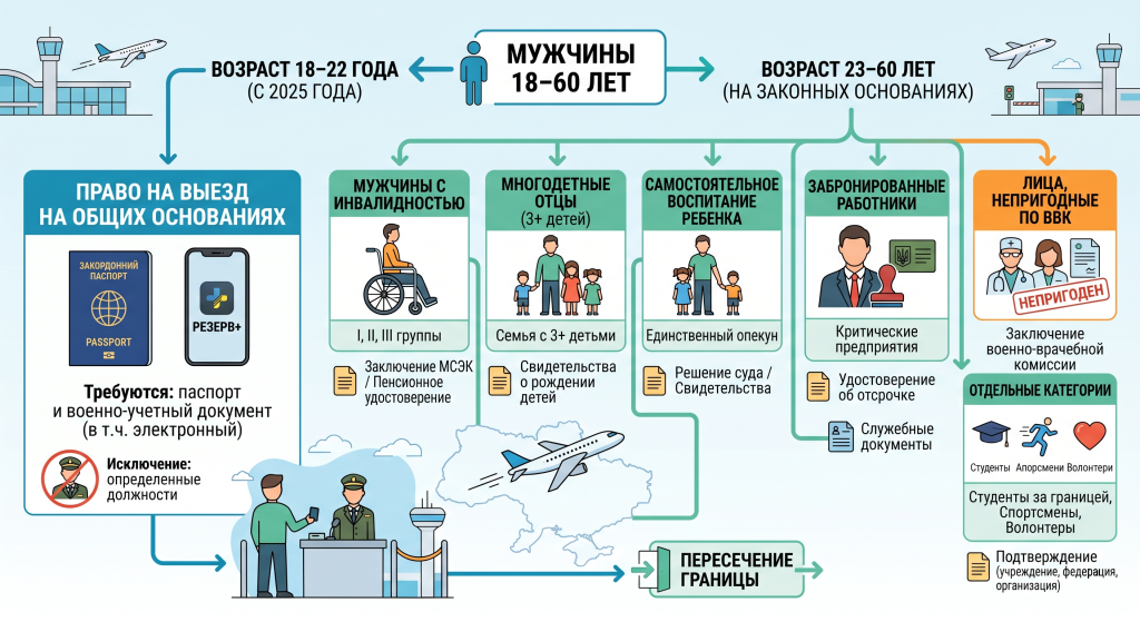 какие документы нужны для выезда за границу мужчинам