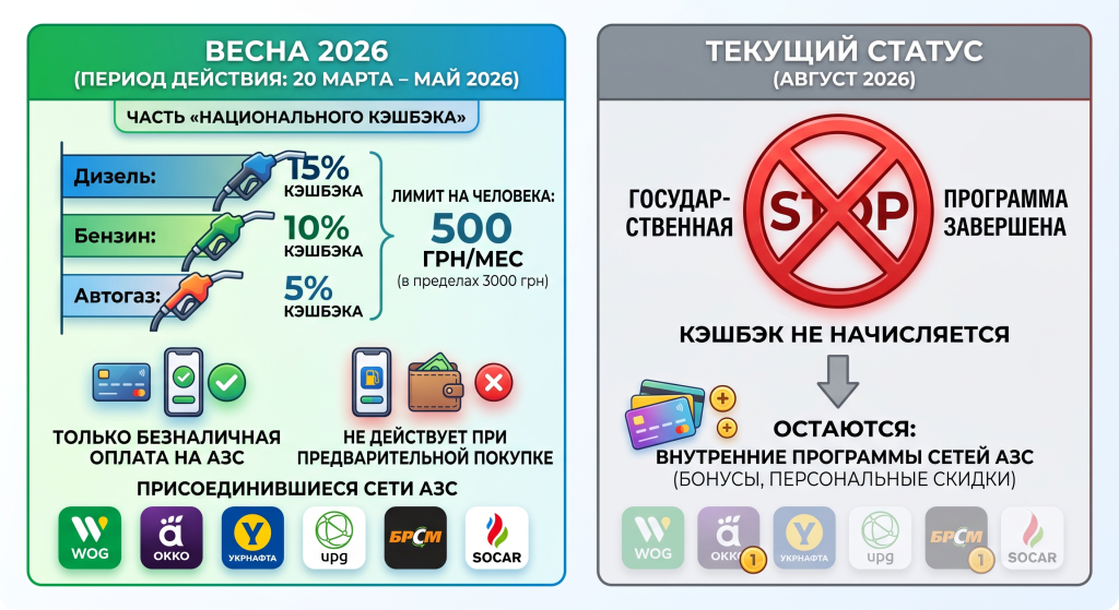 кэшбек на топливо
