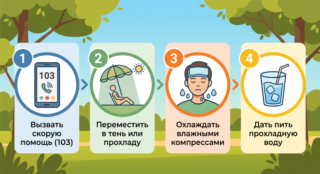 перегрев на солнце что делать