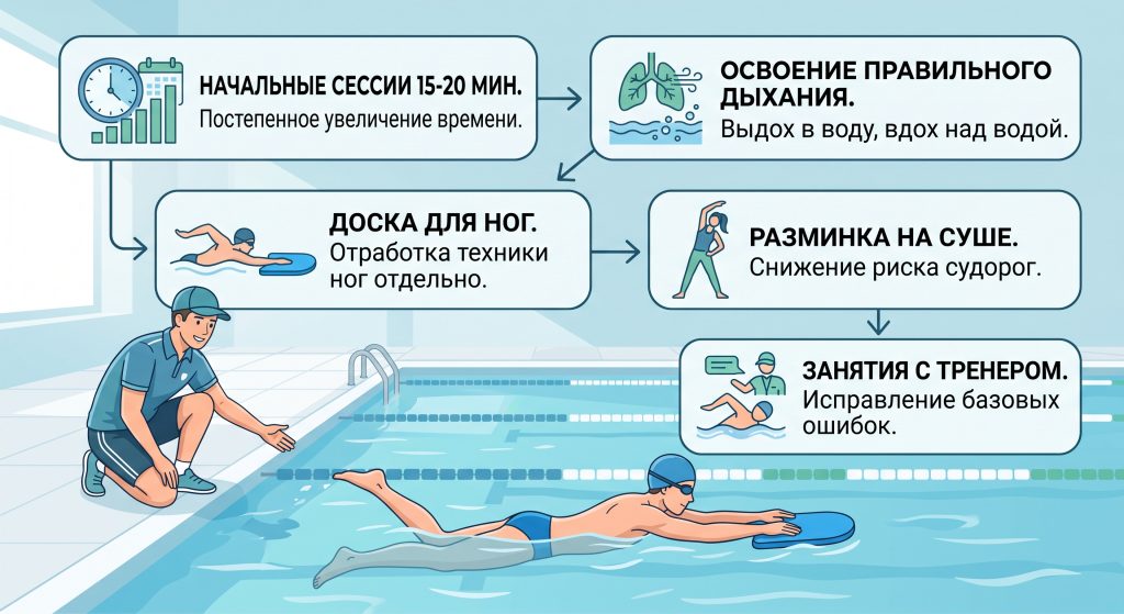 плавание для новичков