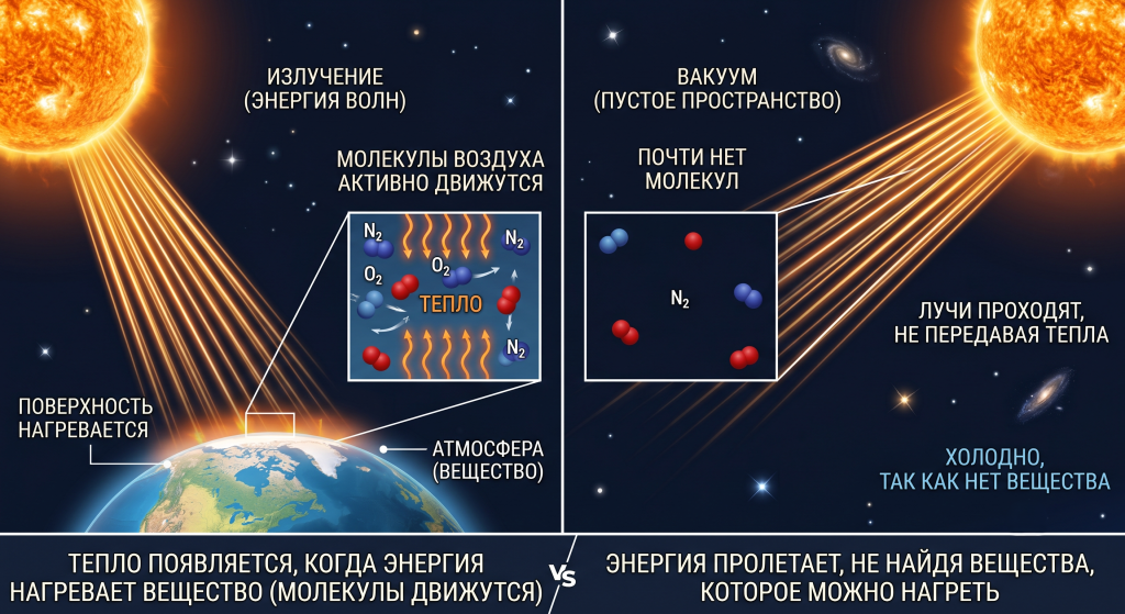 почему от солнца тепло а от звезд нет