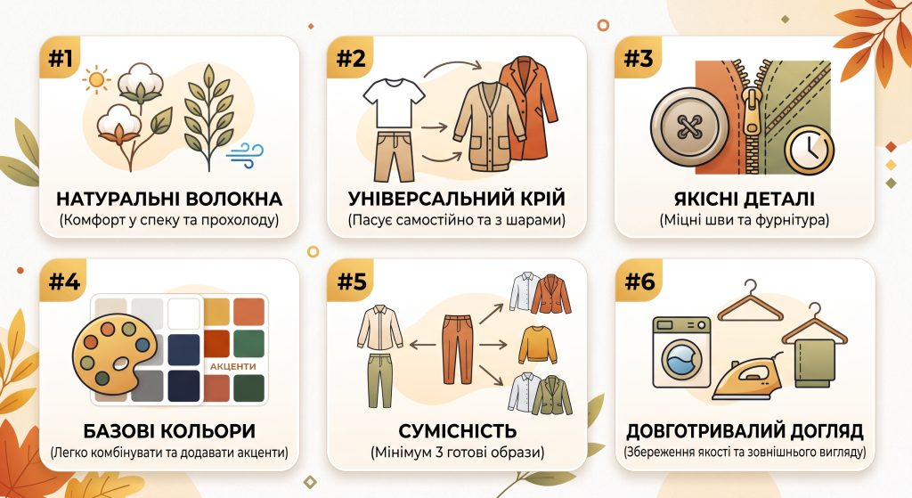 що носити наприкінці літа