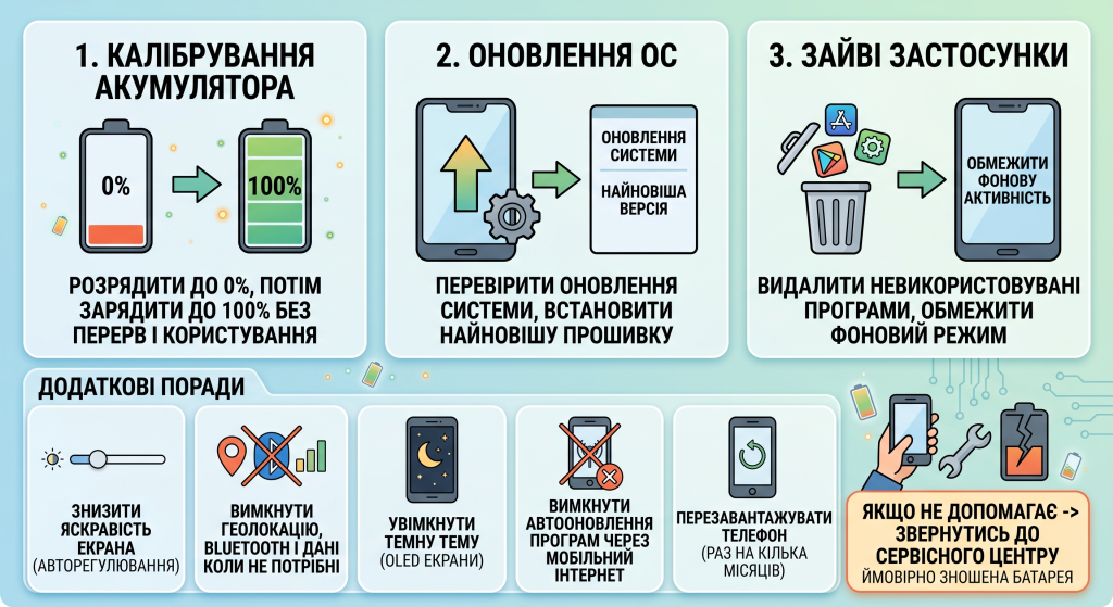 швидко сідає батарея смартфона