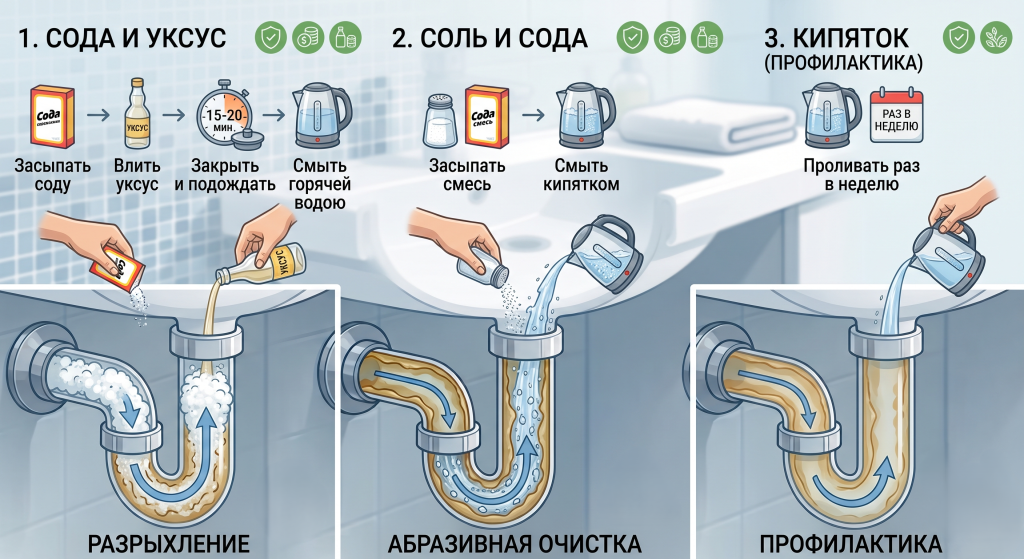 средство от засора труб