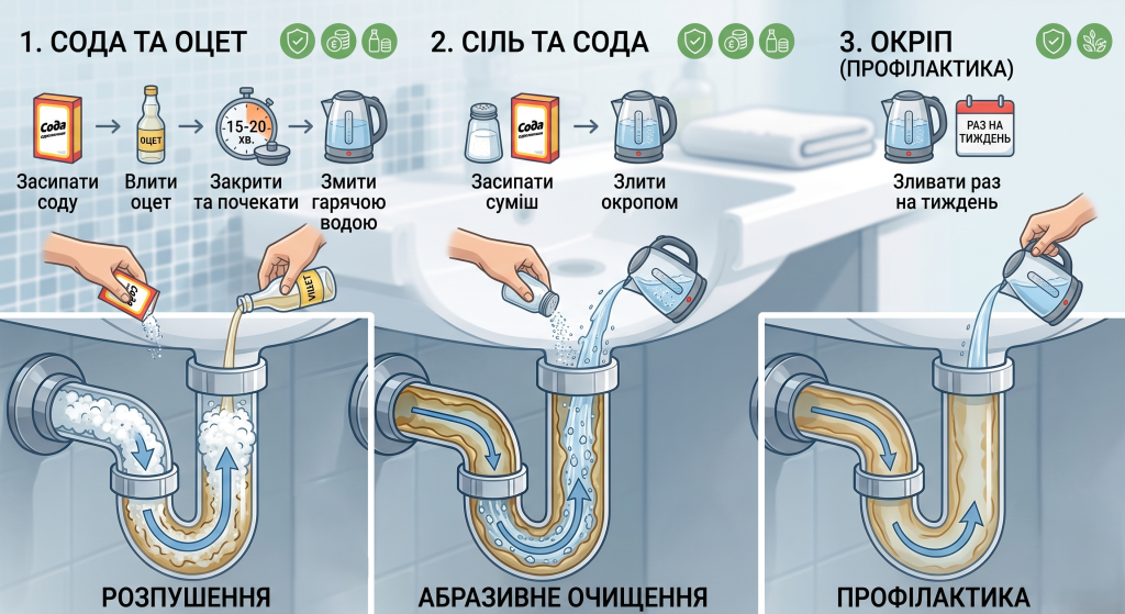 засіб від засмічення труб