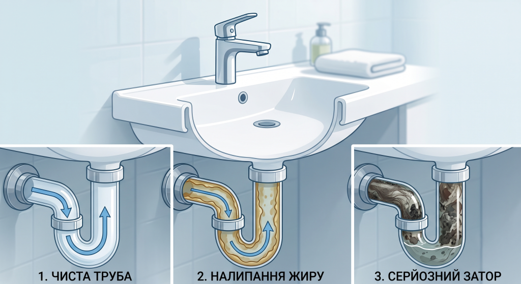 засмічення труб в будинку
