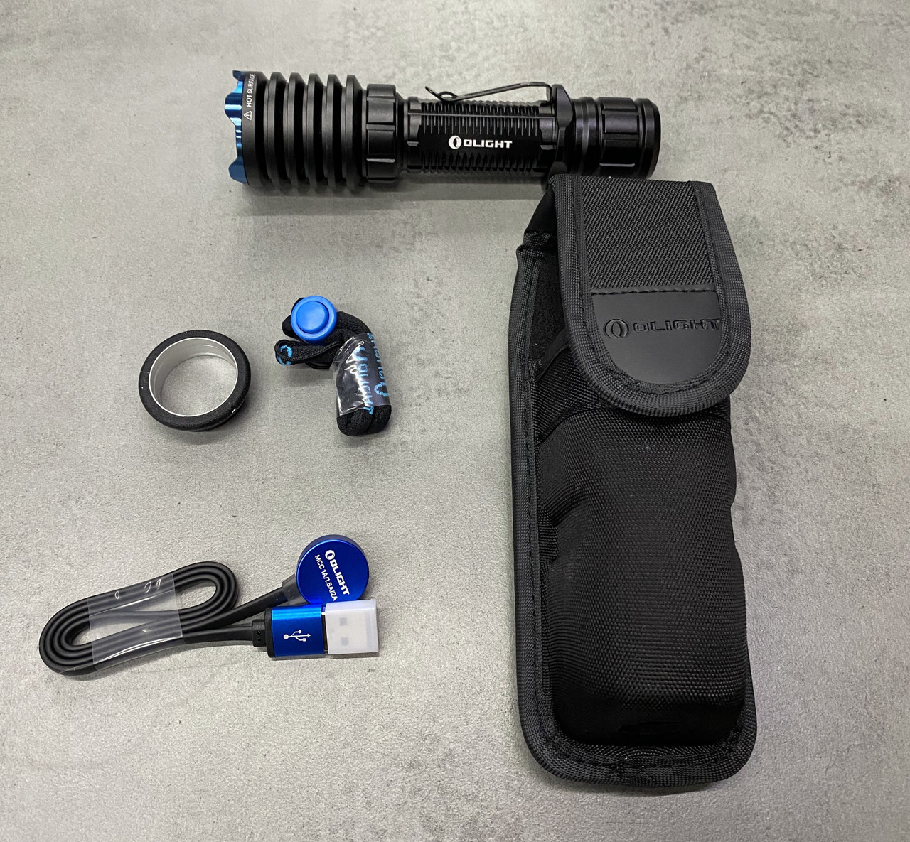 Ліхтар тактичний Olight Warrior X Pro Чорний, живлення - акумулятор, потужний кишеньковий ліхтарик для військових - Зображення 2