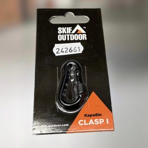 Карабин стальной Skif Outdoor Clasp II, с муфтой, 35 кг, Черный, карабин тактический (BT245S-35)