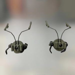 Крепление для наушников / гарнитуры HD-43 Ox Horn на шлем с рельсами 19 - 21 мм, цвет Олива